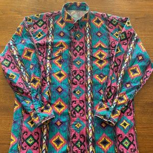 COPY - Men’s vtg 90’s? Southwestern shirt